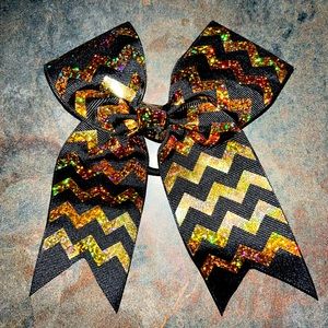 Black & Gold Cheer Bow